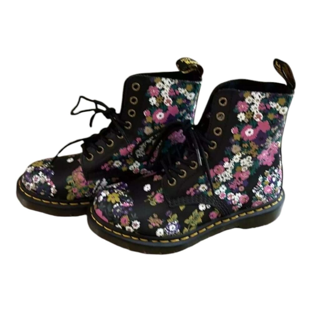 DR MARTENS 1460 PASCAL BOOTS UK 5 EU 38 US 7‎ VINTAGE FLORAL DOCS New! - Picture 11 of 16